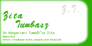 zita tumbasz business card